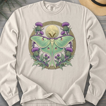 Thistle Luna Moth Long Sleeve Shirt