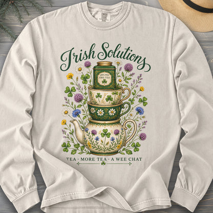 Irish Solutions Tea Cups Long Sleeve Shirt