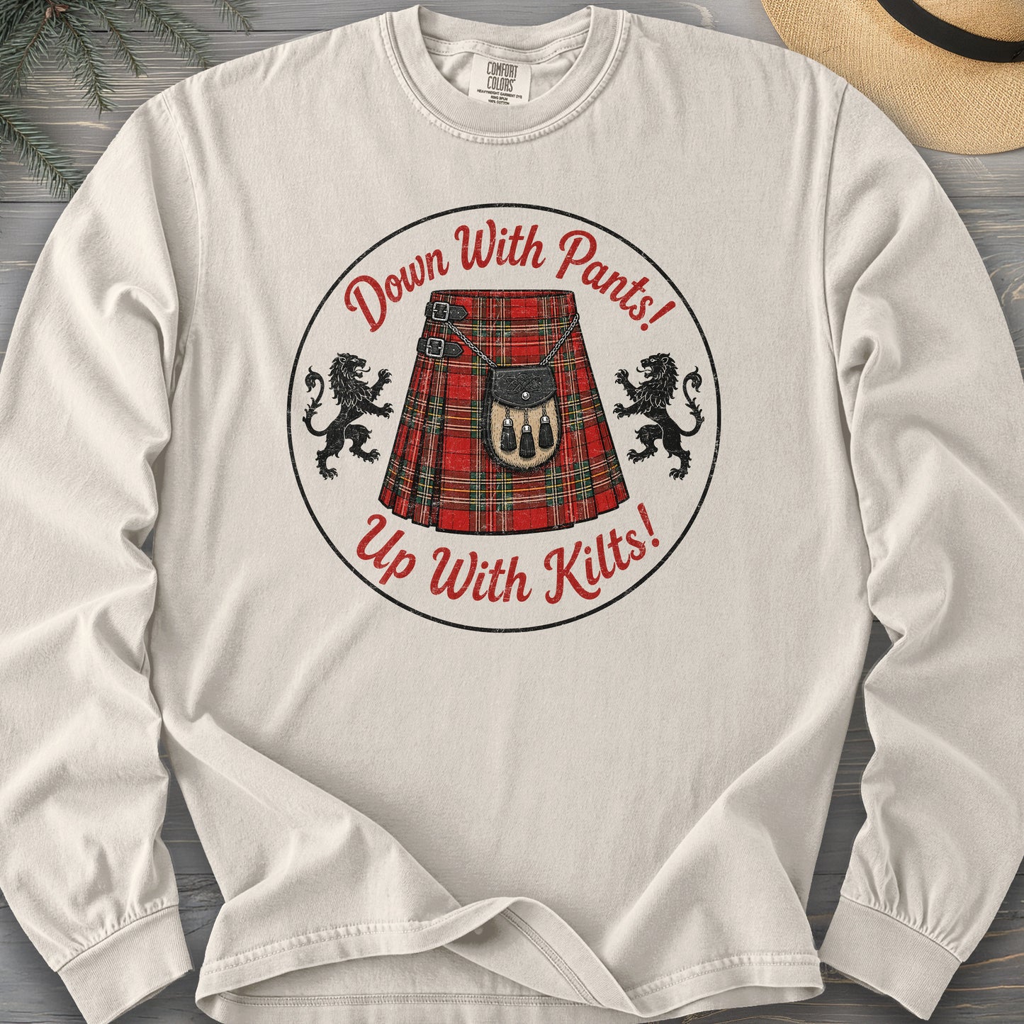Up With Kilts Comfort Colors 6014 Long Sleeve