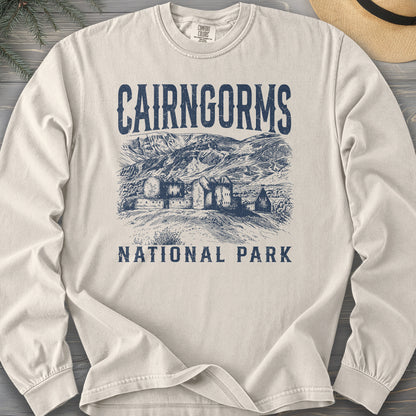 Cairngorms National Park Sketch Comfort Colors 6014 Long Sleeve