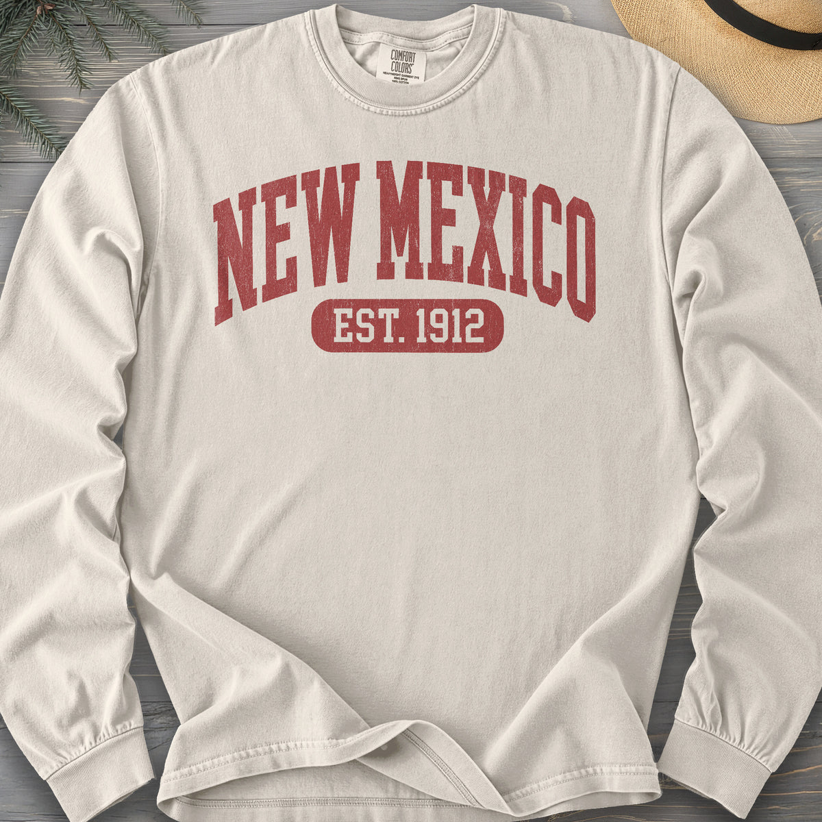 New Mexico Est 1912 Comfort Colors 6014 Long Sleeve