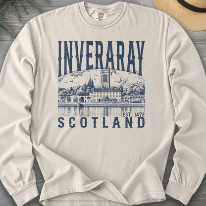 Inveraray Scotland Sketch Comfort Colors 6014 Long Sleeve