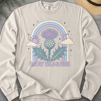 Wild & Free Thistle Comfort Colors 6014 Long Sleeve
