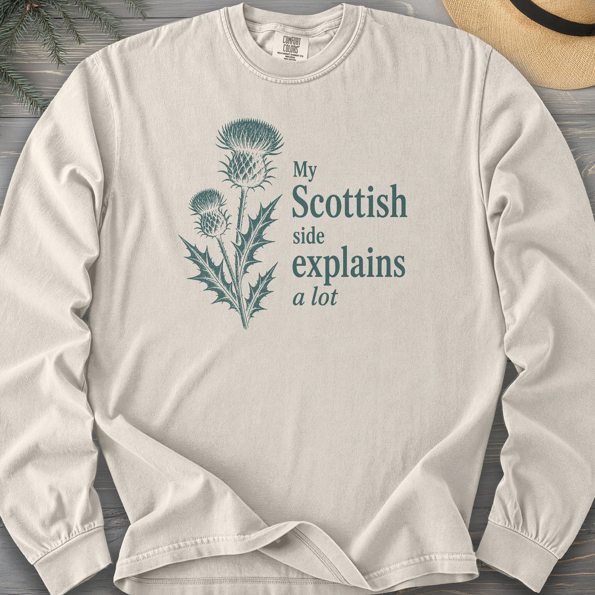 My Scottish Side Comfort Colors 6014 Long Sleeve
