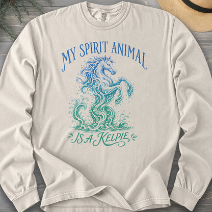 Spirit Animal Kelpie Comfort Colors 6014 Long Sleeve