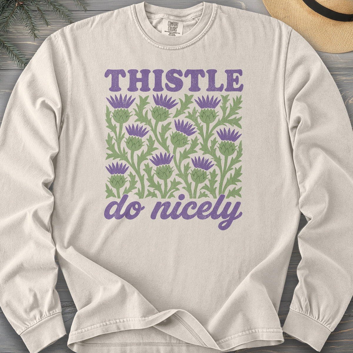 Thistle Do Nicely Comfort Colors 6014 Long Sleeve