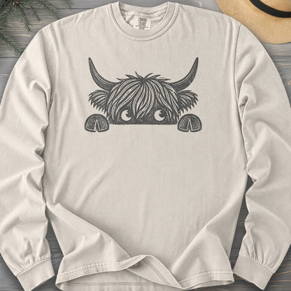 Peeking Coo Comfort Colors 6014 Long Sleeve