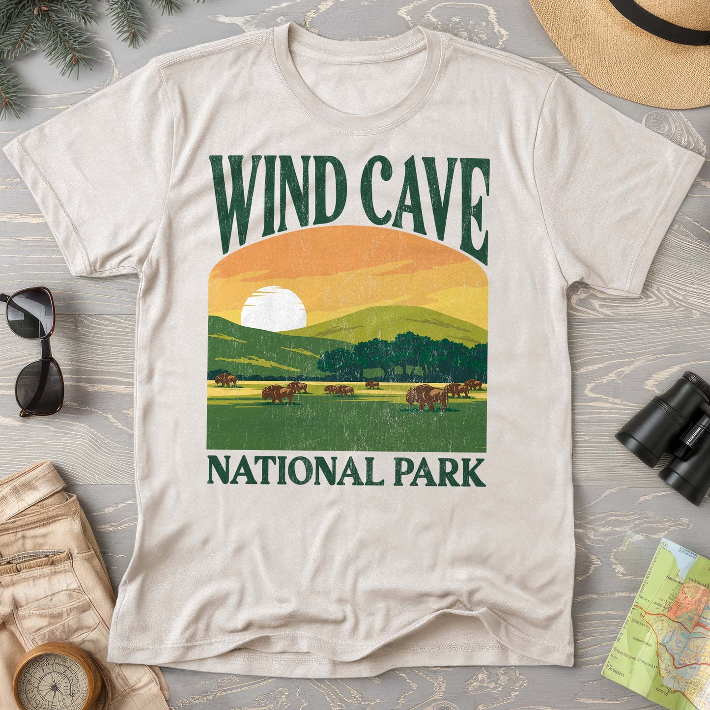 Wind Cave National Park "Big and Bold" Comfort Colors T-Shirt