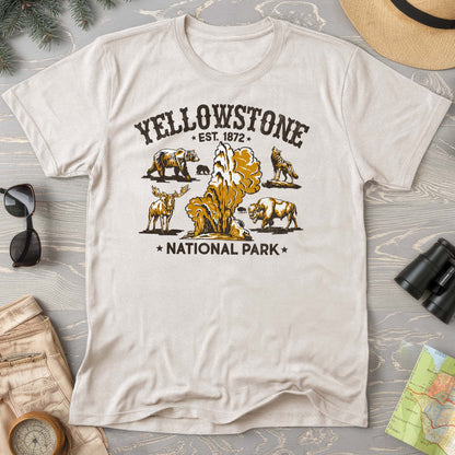 Yellowstone National Park Vintage Print Comfort Colors T-Shirt