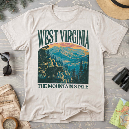 West Virginia Mountain State "Big and Bold" Comfort Colors T-Shirt