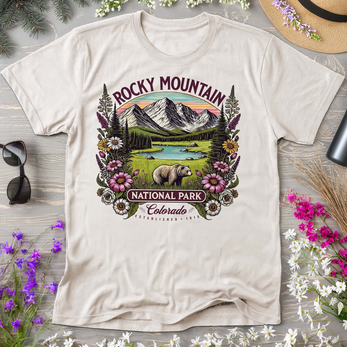 Rocky Mountain National Park "Wildflower" Comfort Colors T-Shirt