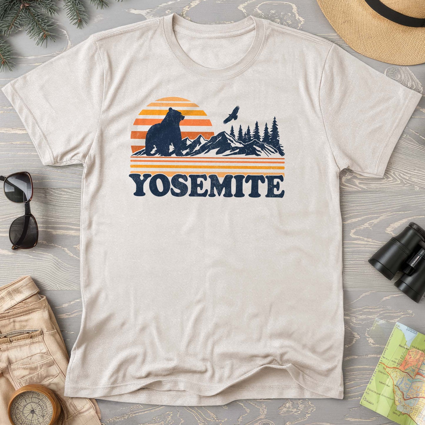 Yosemite Retro Sunset Comfort Colors T-Shirt