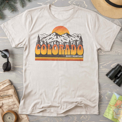 Colorado Rocky Mountains Groovy Vibes Comfort Colors 1717