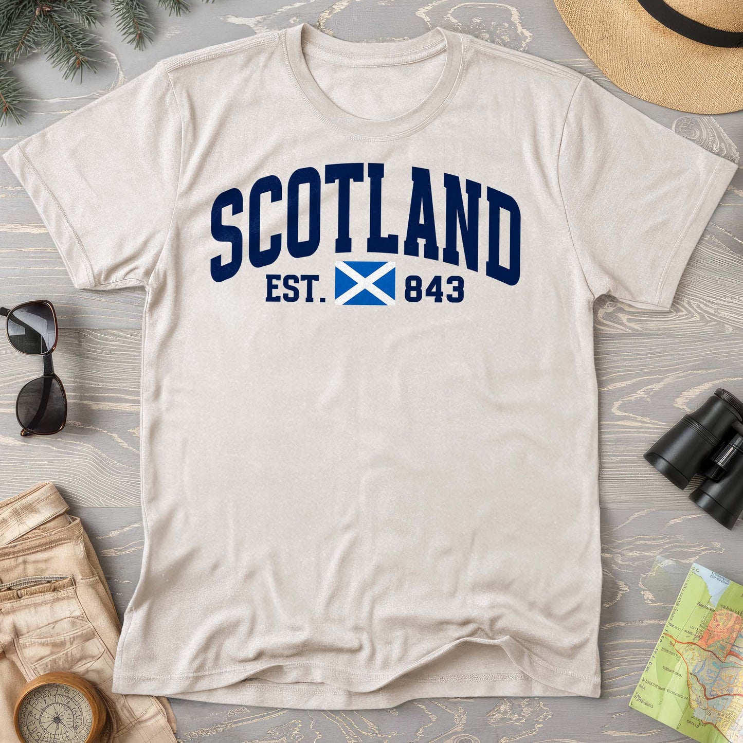 Scotland Varsity Flag Comfort Colors T-Shirt