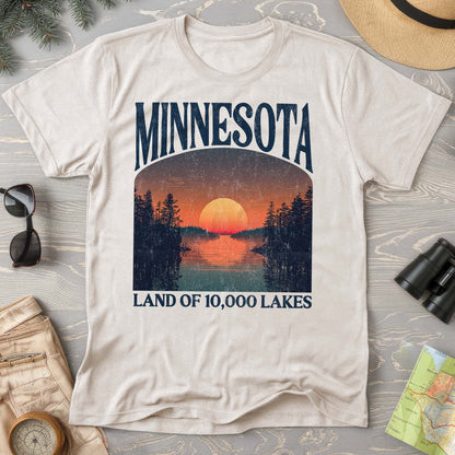 Minnesota 10000 Lakes "Big and Bold" Comfort Colors State T-Shirt