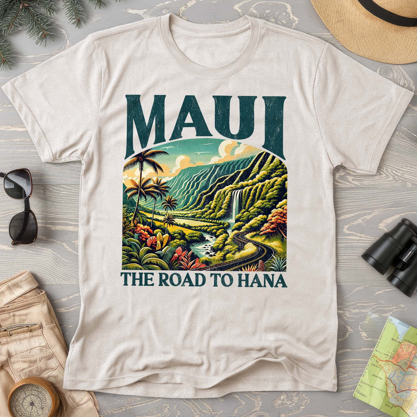 Maui The Road to Hana "Big and Bold" Comfort Colors T-Shirt