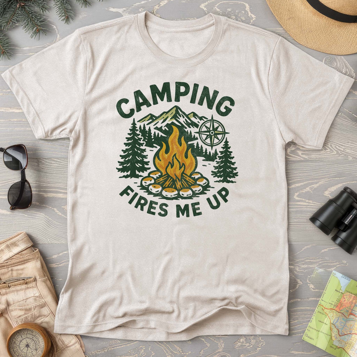 Camping Fires Me Up Comfort Colors T-Shirt