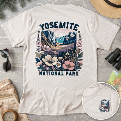 Yosemite National Park "Wildflower" Front/Back Print Comfort Colors T-Shirt