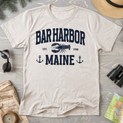 Bar Harbor Maine "Nautical Lobster" Comfort Colors T-Shirt