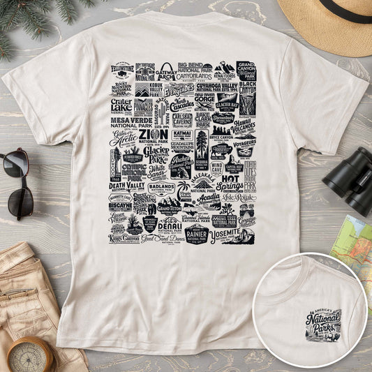 National Parks "63 Vintage Logos" Comfort Colors T-Shirt