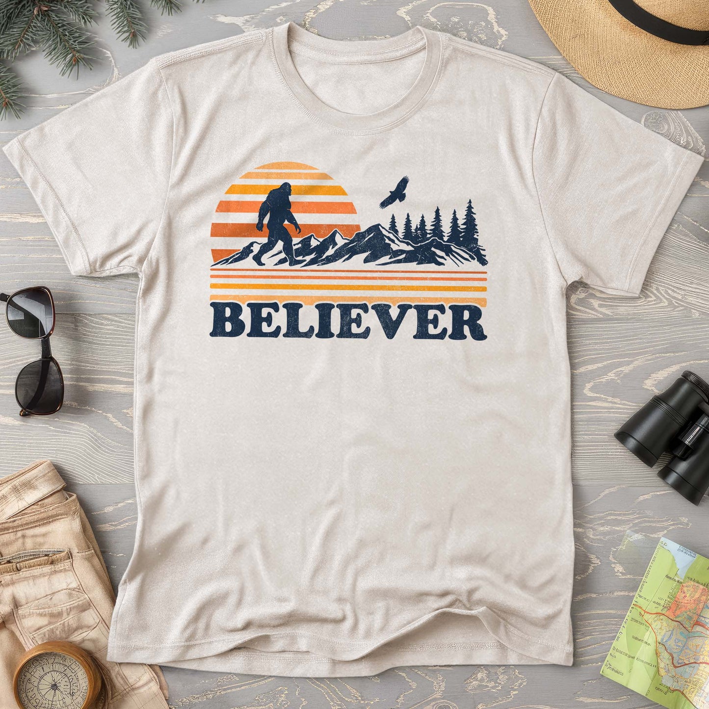 Funny Bigfoot Believer Comfort Colors T-Shirt