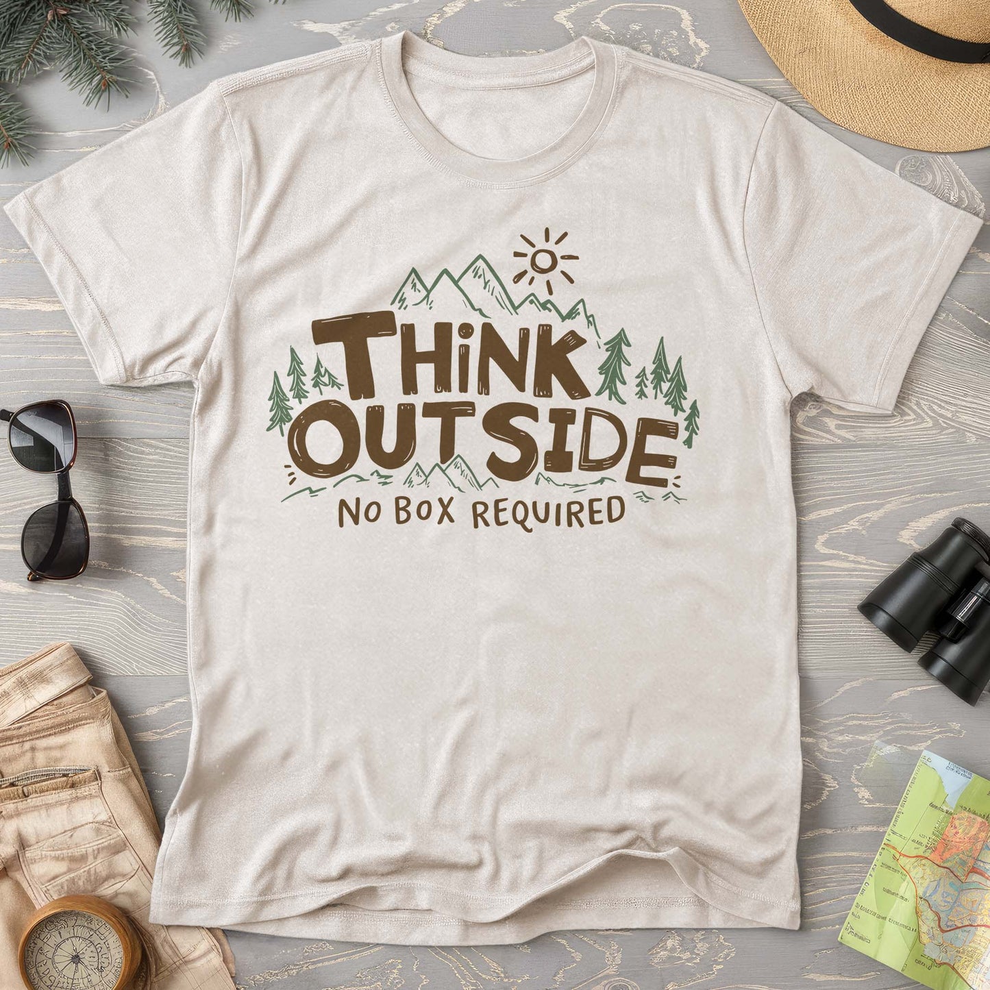 "Think Outside" Comfort Colors T-Shirt