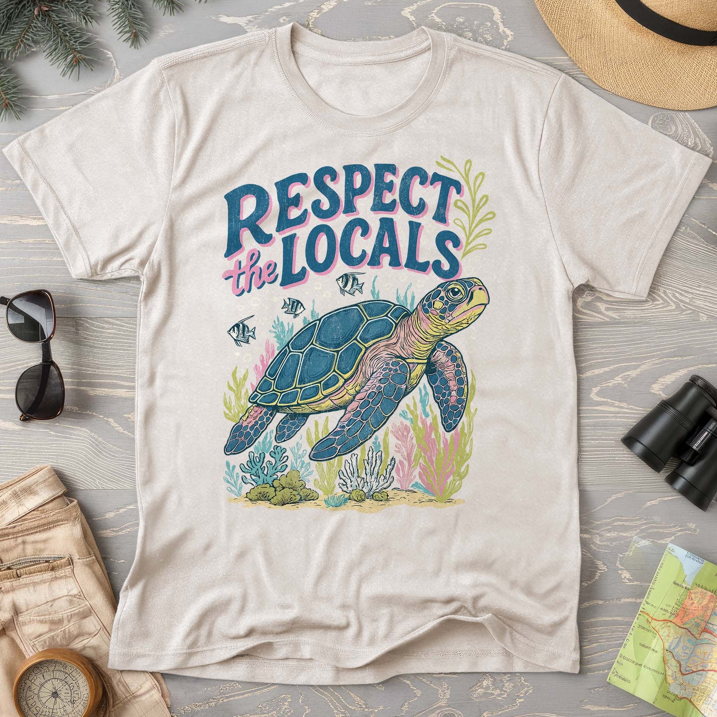 Respect the Locals "Sea Turtle" Comfort Colors T-Shirt