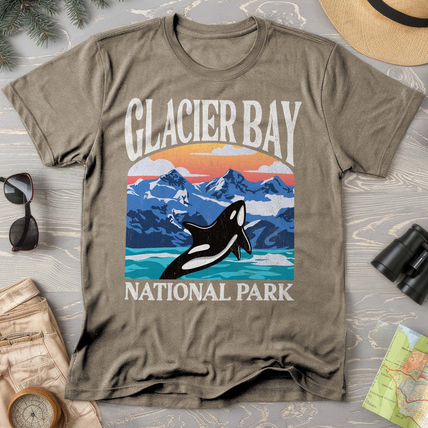 Glacier Bay National Park "Big and Bold" Comfort Colors T-Shirt