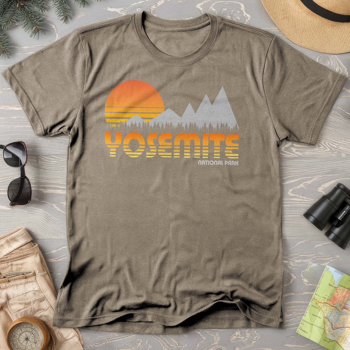 Yosemite National Park "80's Retro" Comfort Colors T-Shirt