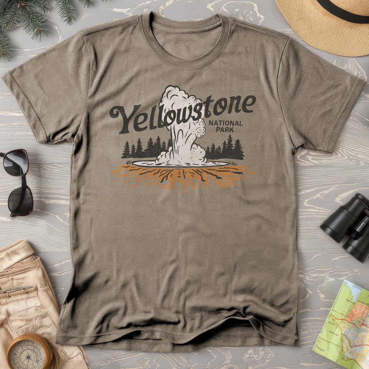 Yellowstone National Park "Old Faithful" Comfort Colors T-Shirt