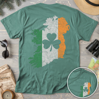 TriColor Ireland Front/Back Print T-Shirt