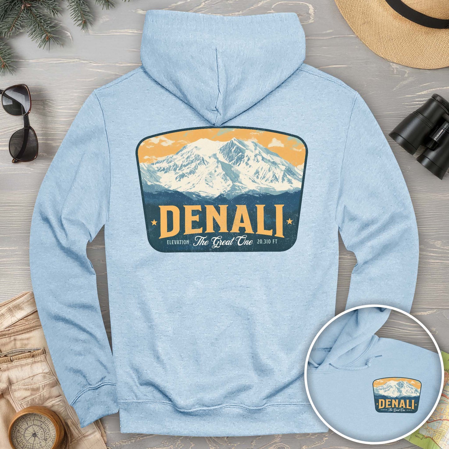 Denali "The Great One" Vintage Badge Hoodie