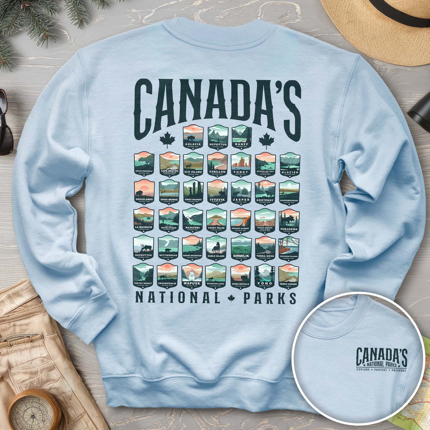Canada's National Parks "Badges" Sweatshirt