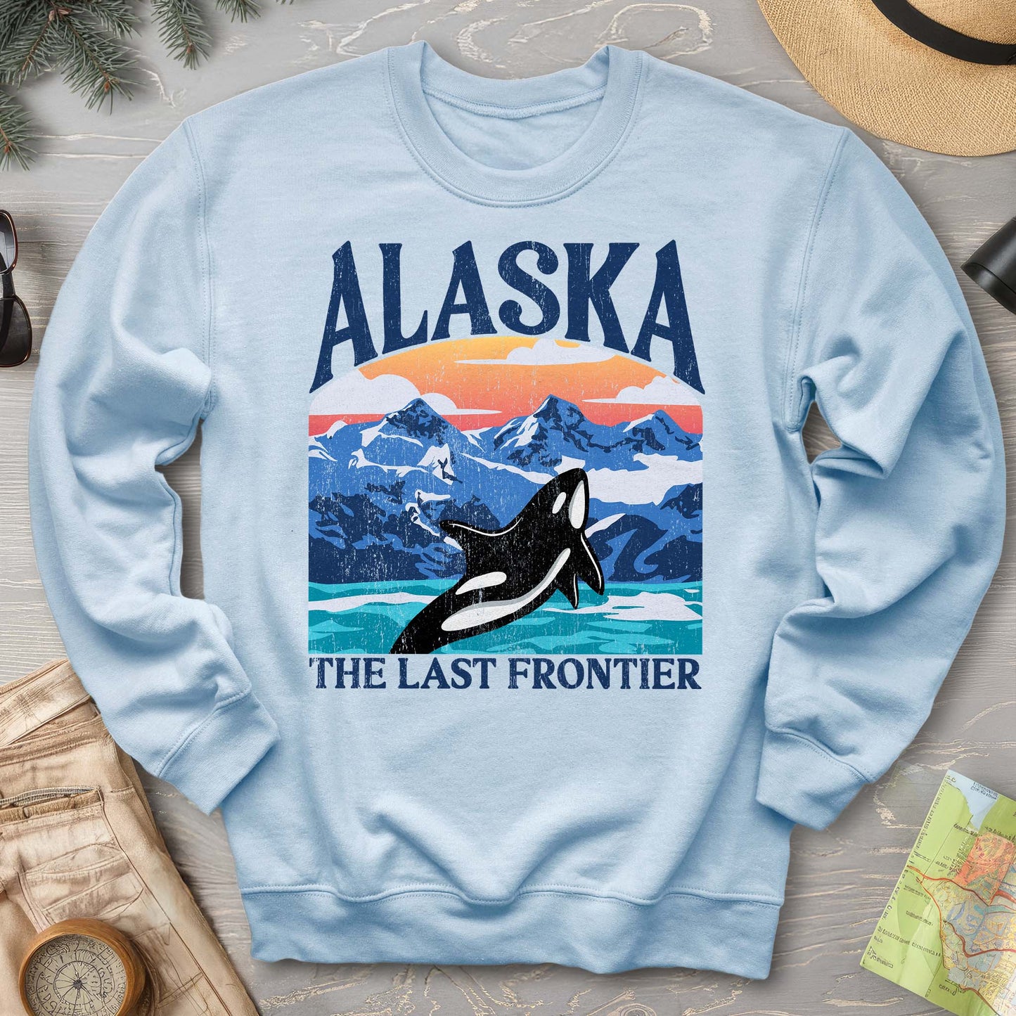 Alaska The Last Frontier "Big and Bold" Sweatshirt