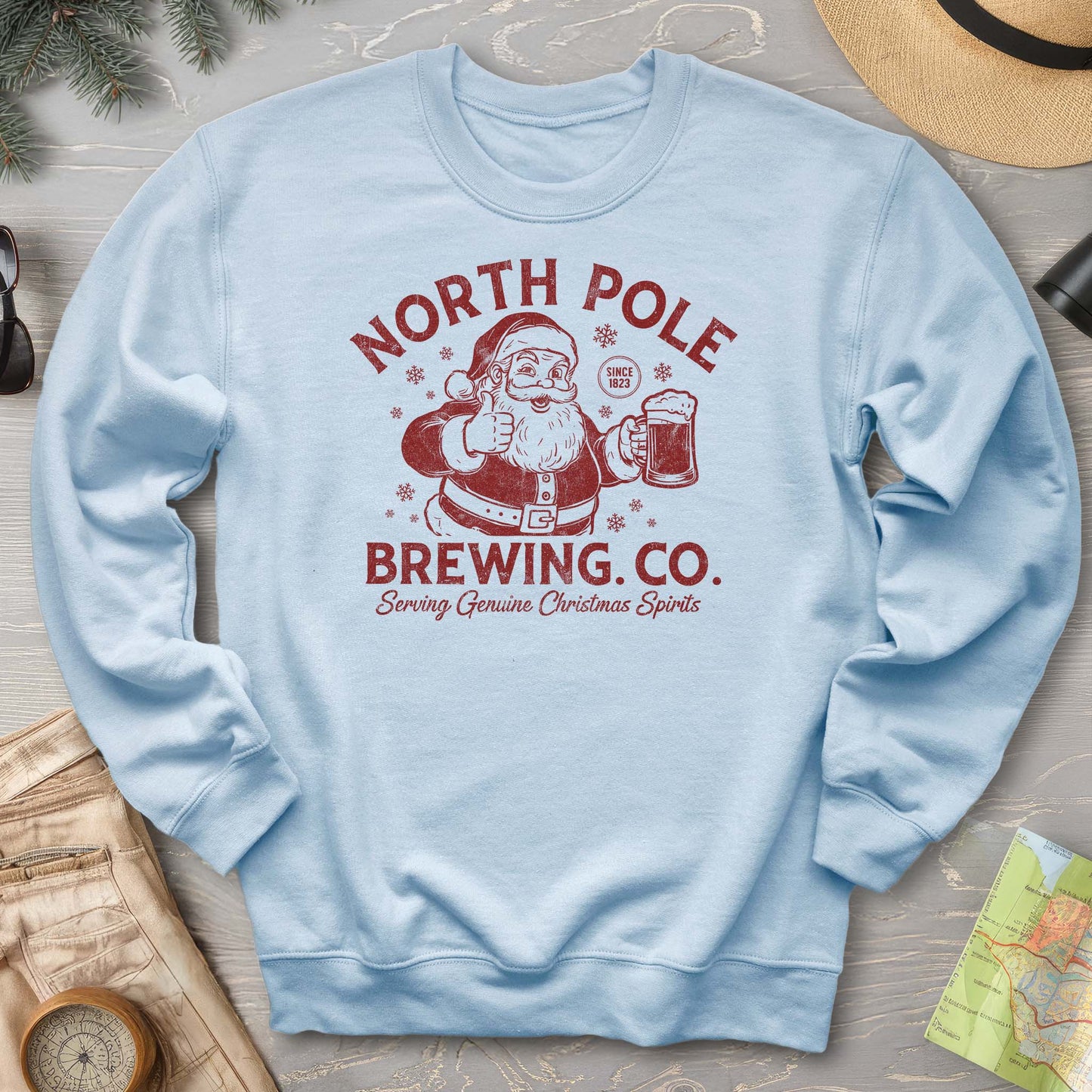 North Pole Brewing Company Vintage Print Sweatshirt