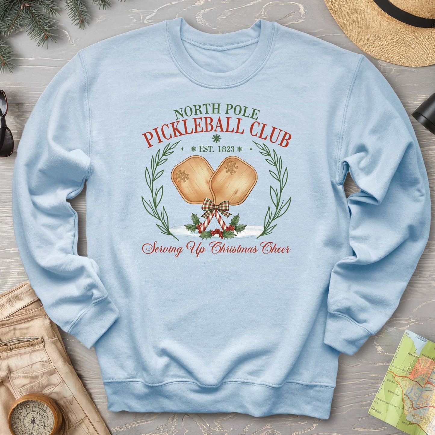 North Pole Pickleball Club Sweatshirt
