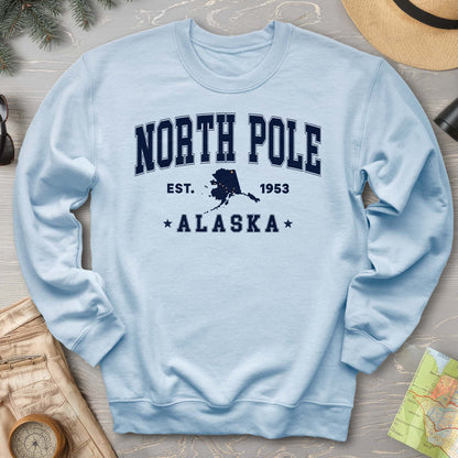 North Pole Alaska Varsity Sweatshirt