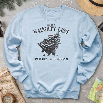 Naughty List Racoon Xmas Sweatshirt