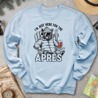 Just Here for the Apres "Raccoon" Sweatshirt