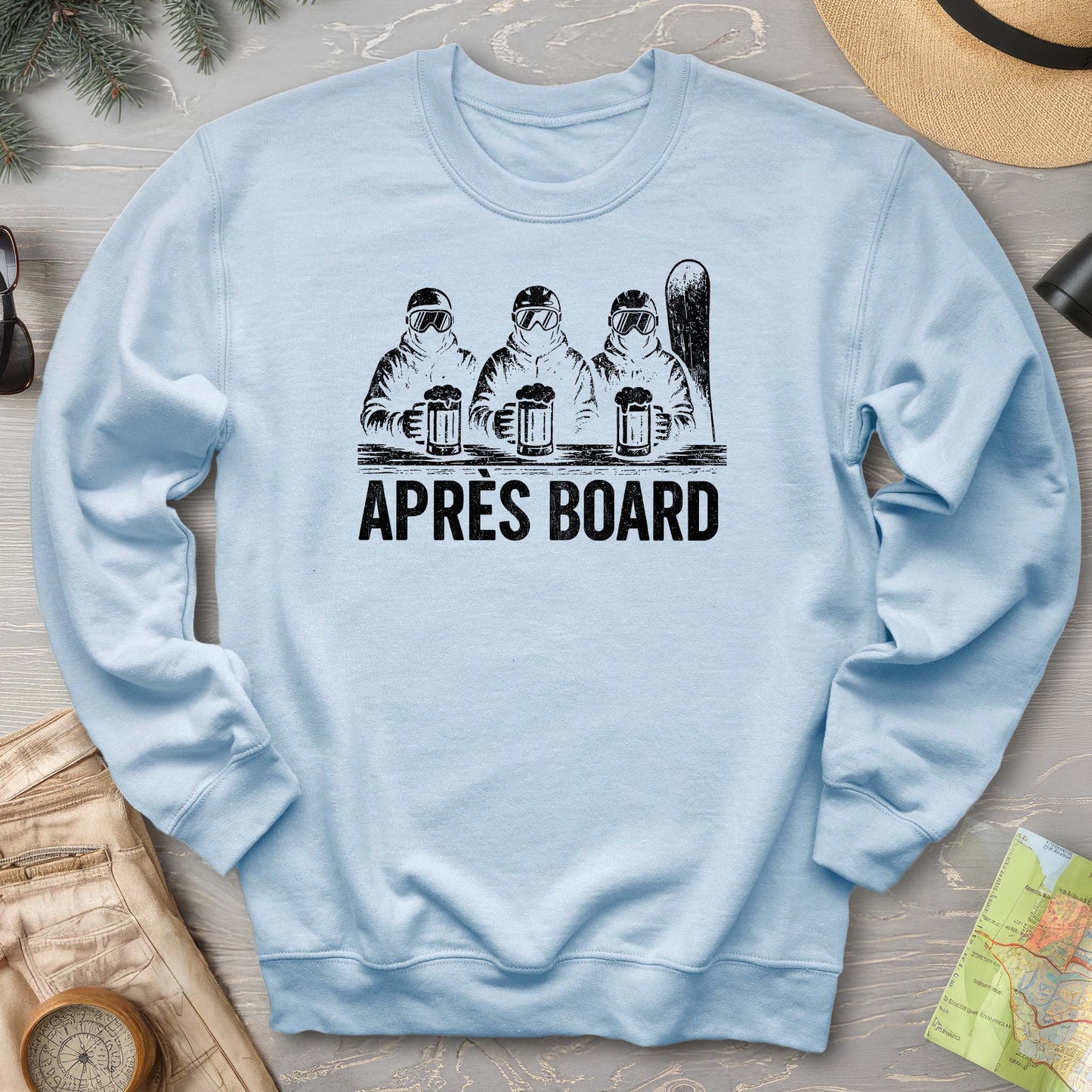 "Apres Board" Snowboard Sweatshirt
