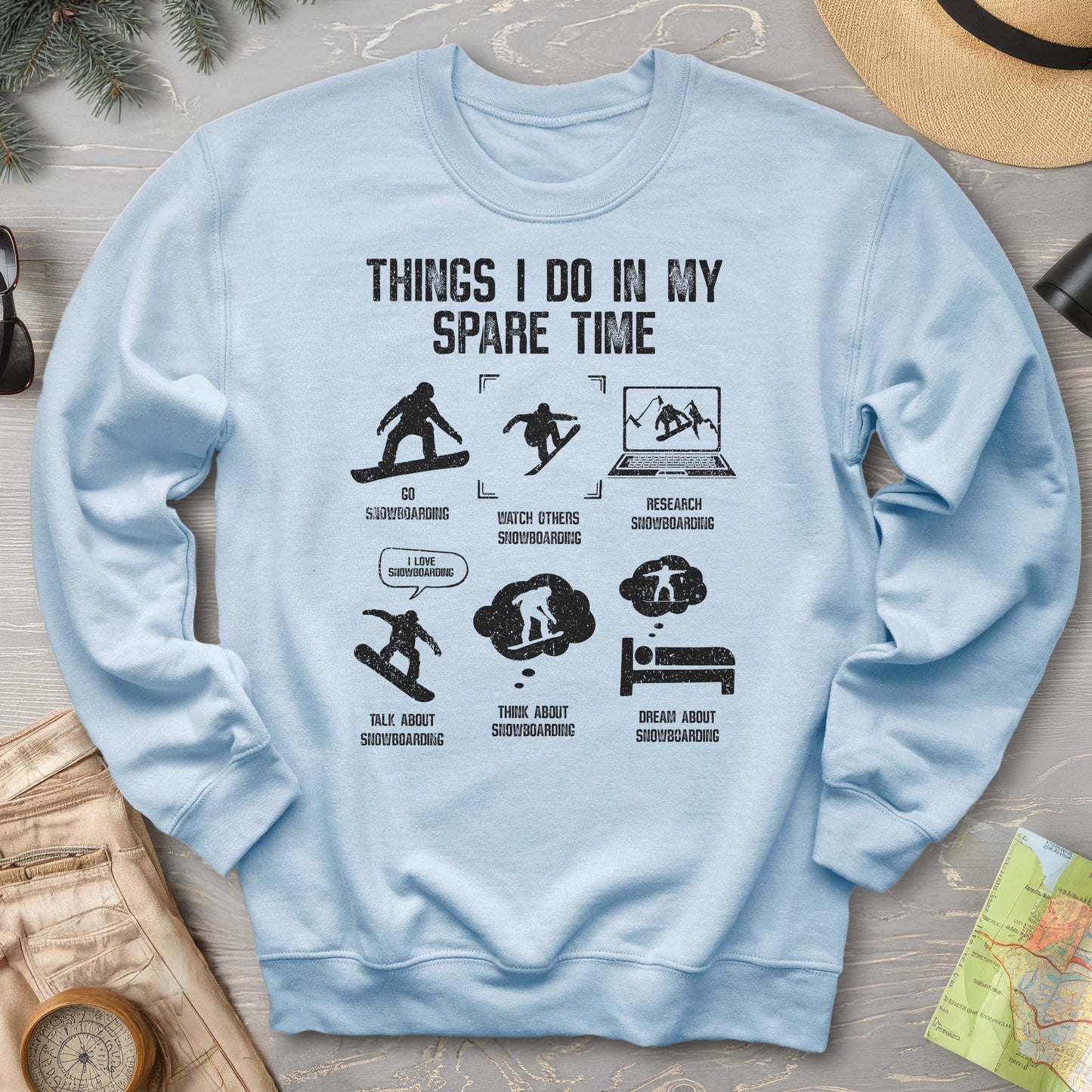 Spare Time Snowboard Sweatshirt
