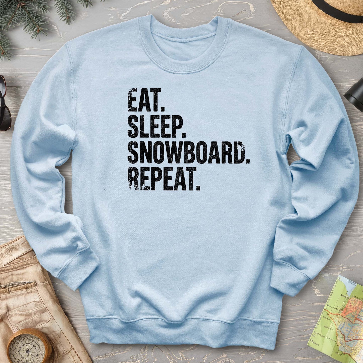 Eat Sleep Snowboard Sweatshirt