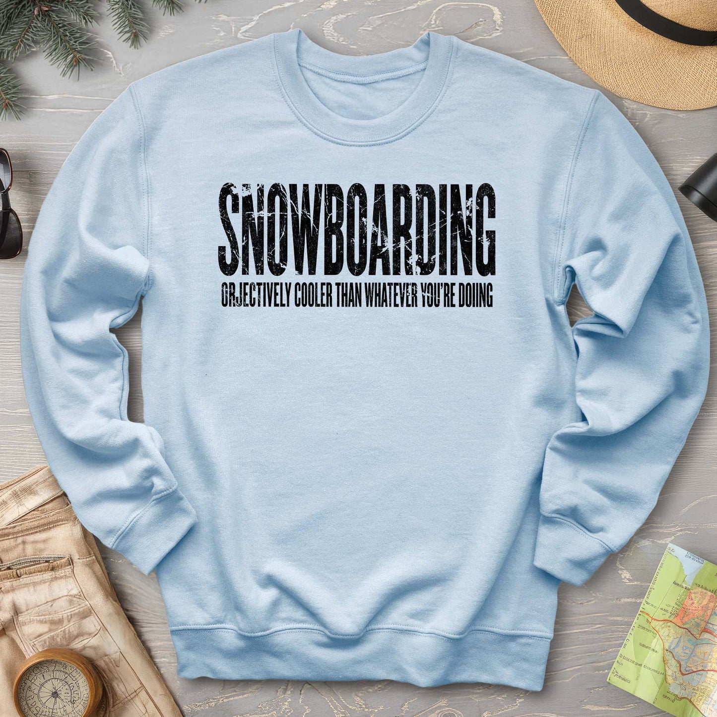Snowboarding "Cooler" Sweatshirt