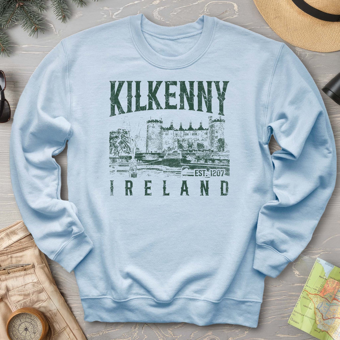 Kilkenny Ireland Vintage Print Sweatshirt