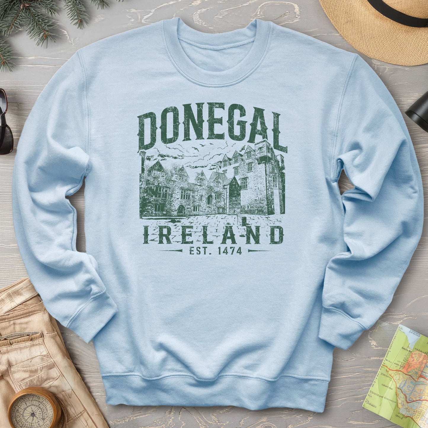 Donegal Ireland Vintage Print Sweatshirt