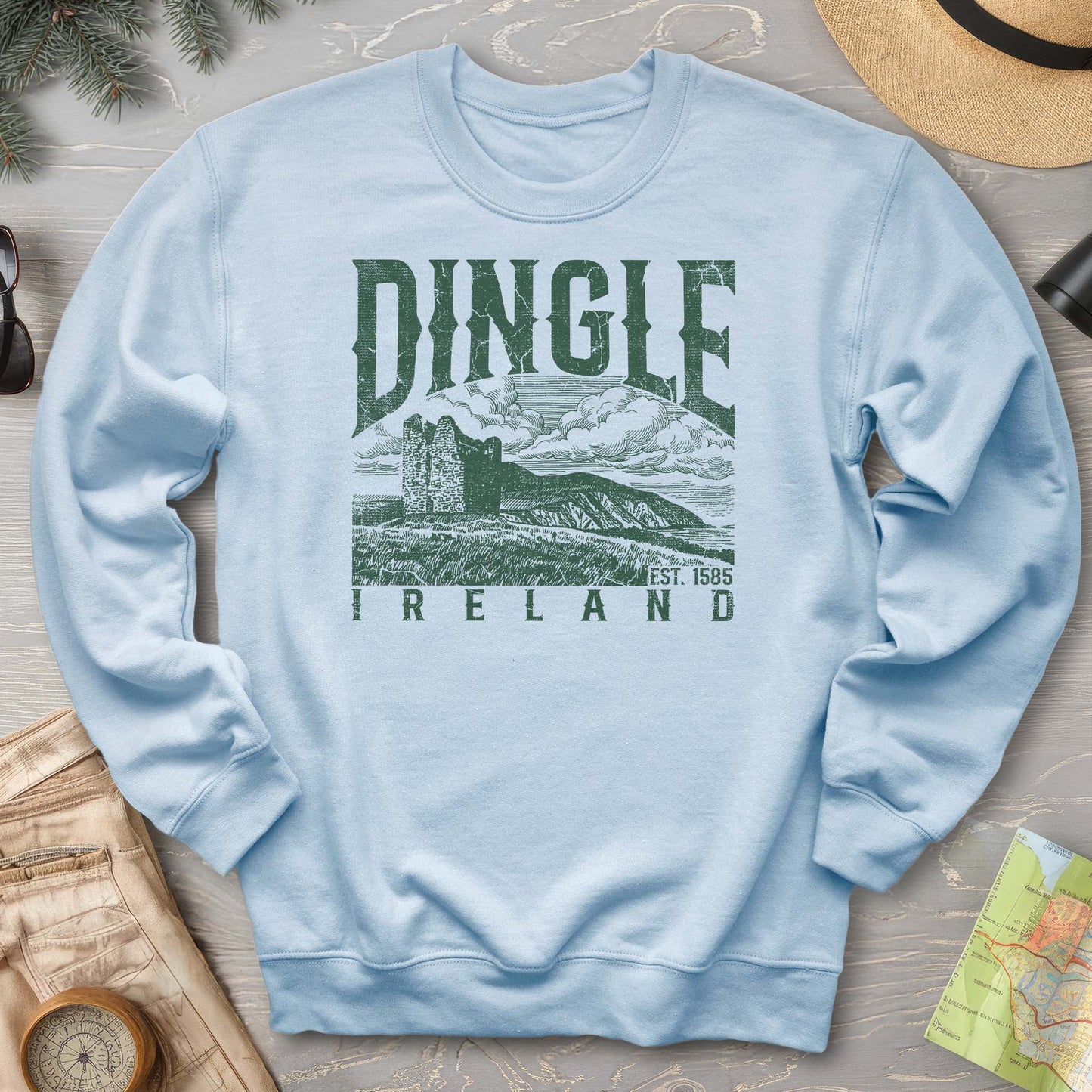 Dingle Ireland Vintage Print Sweatshirt