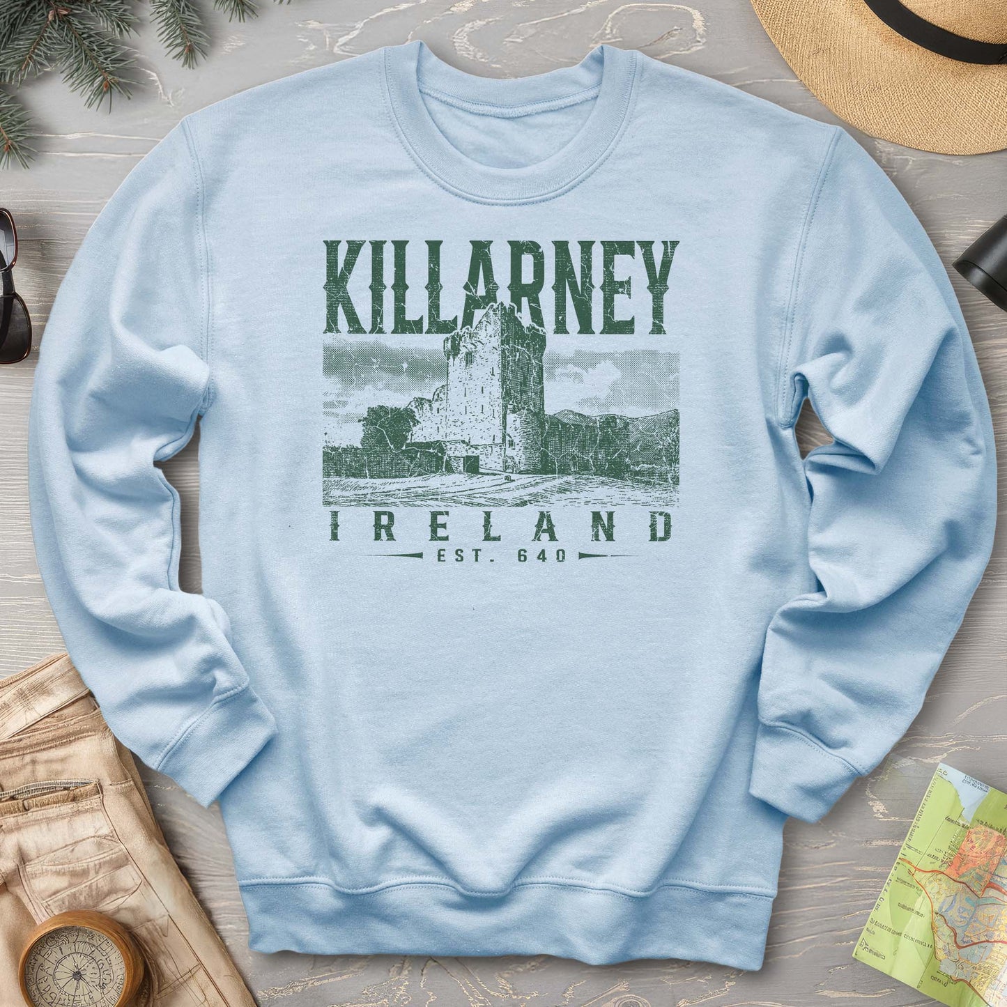 Killarney Ireland Vintage Print Sweatshirt