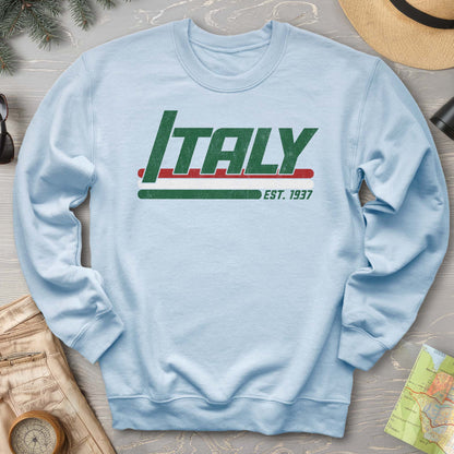 Italy Retro Stripe Sweatshirt