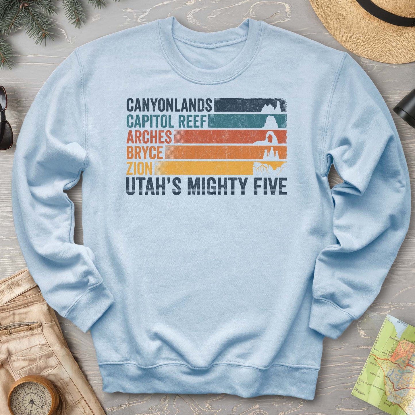 Utah's Mighty Five Stripes Sweatshirt