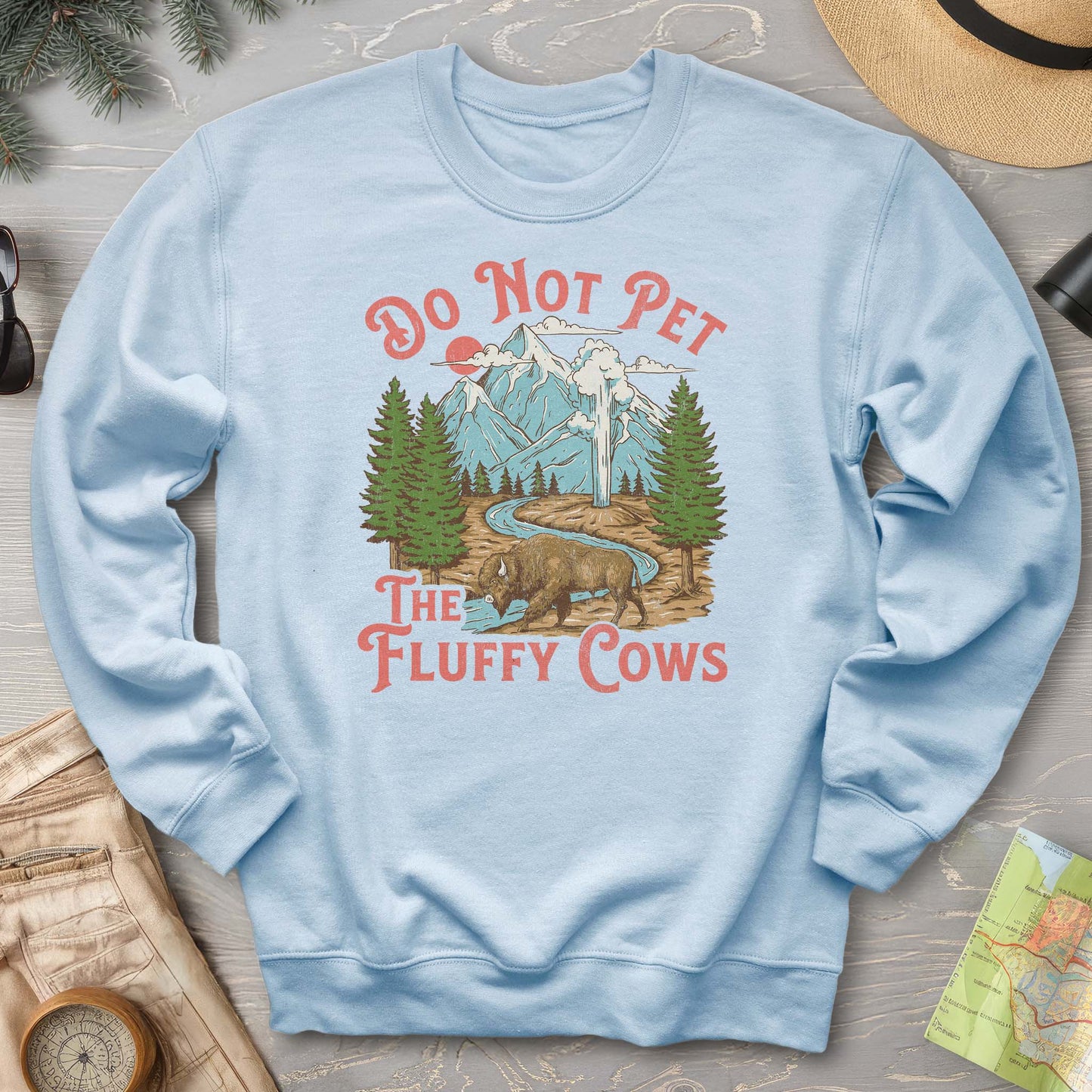 Fluffy Cows Yellowstone Sweatshirt